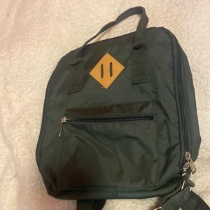 Small green backpack